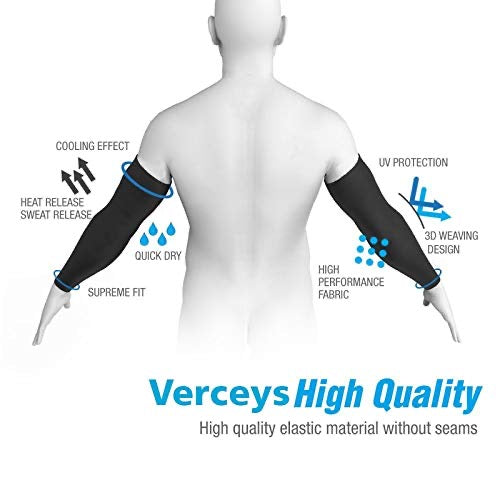 Full Arm Sleeves (1 Pair) – Cotton UV Protection, Cooling & Anti-Dust for Men & Women