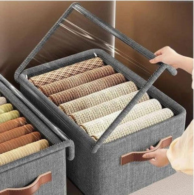 26L Premium Storage Bag with Lid – Foldable, Dustproof & Durable Organizer