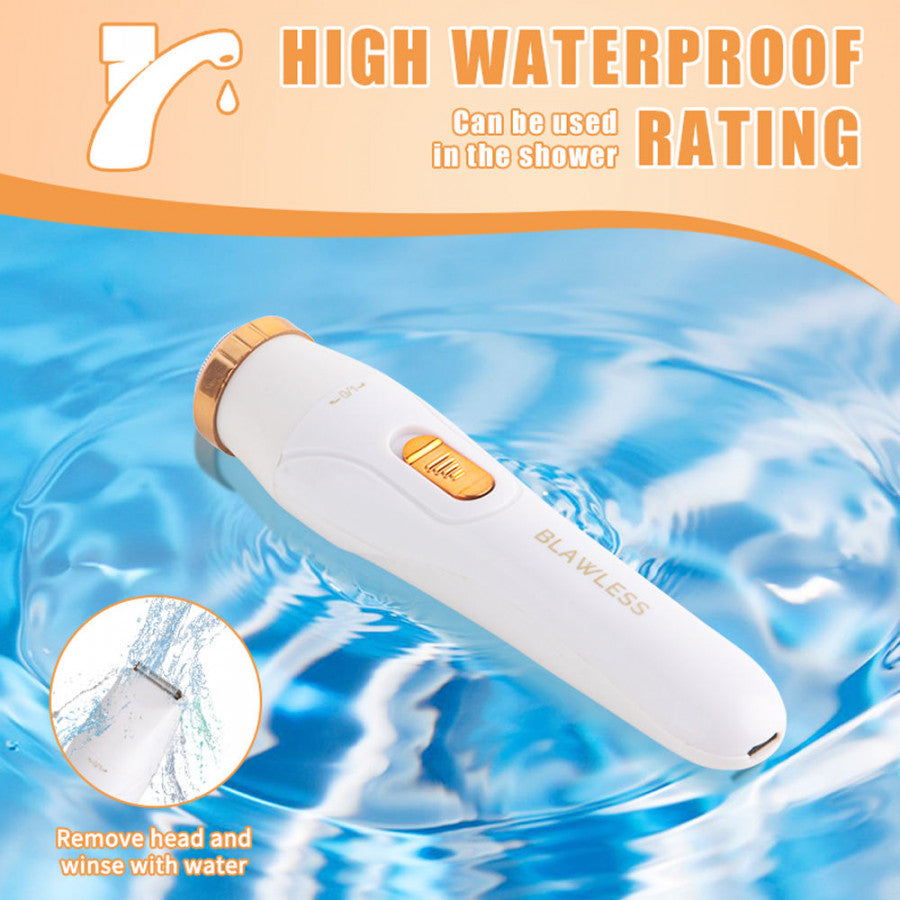 3-in-1 Painless Hair Remover Trimmer – Lipstick-Size Precision Facial Shaver for Women