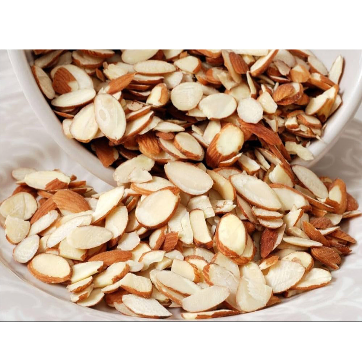 Premium Raw Almond Chips, Natural Badam, Fresh & Unsalted Crunchy Almonds Snacks | Healthy & Tasty