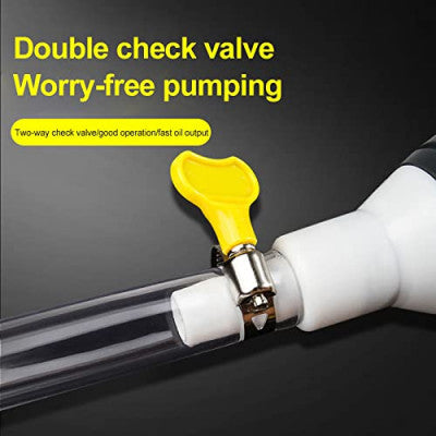 Manual Fuel Transfer Pump – Quick Siphon Hand Pump for Cars, Bikes & Equipment